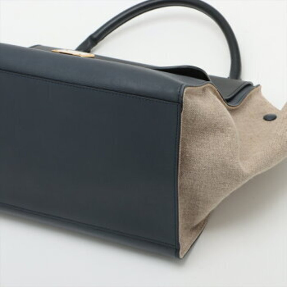 Celine Trapeze Leather Handbag Tote Top Handle Shoulder Bag - Picture 3 of 14